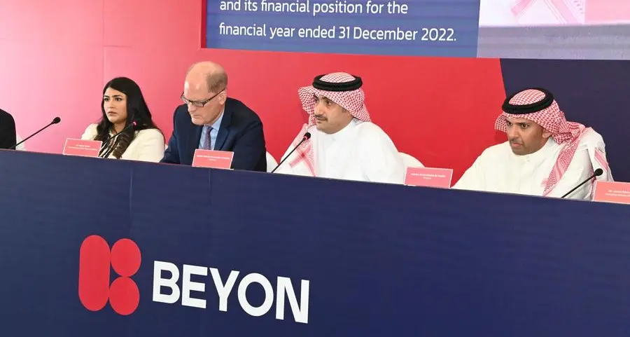 شركة Beyon تعلن عن توزيع أرباح نقدية للمساهمين بقيمة 53.9 مليون دينار بحريني عن عام 2022 خلال اجتماع الجمعية العامة العادية