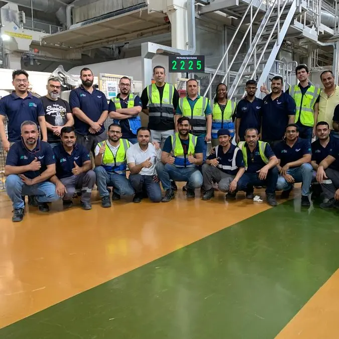 Fine Hygienic Holding sets new 24-hour tissue production milestone in Abu Dhabi’s Al Nakheel Paper Mill