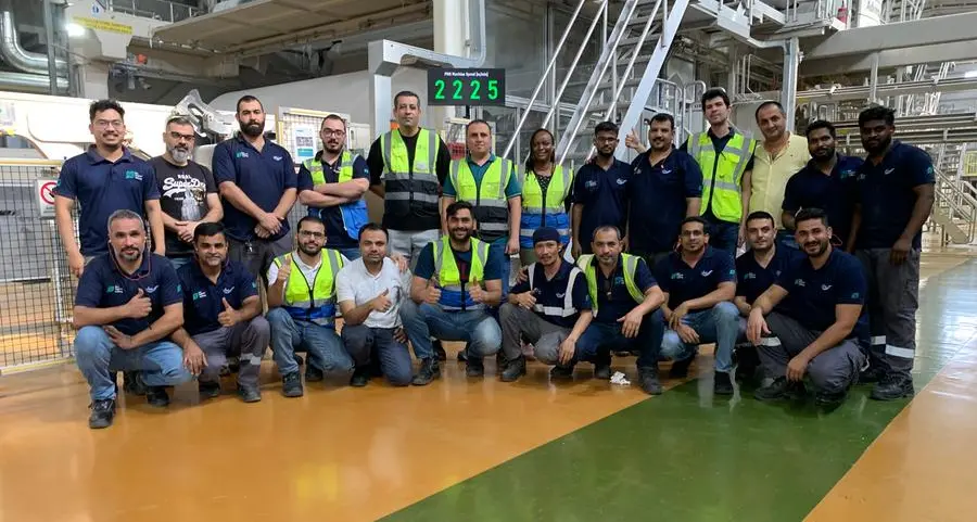 Fine Hygienic Holding sets new 24-hour tissue production milestone in Abu Dhabi’s Al Nakheel Paper Mill