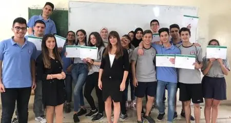 370 training hours delivered to Lebanese students by Banque Libano-Franaise volunteers