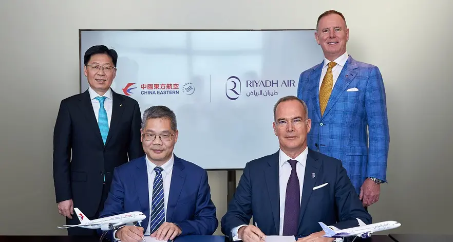 Riyadh Air and China Eastern Airlines sign MoU at IATA AGM in Dubai