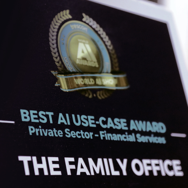The Family Office winner of Best AI Use-Case Award by World AI Show and Awards