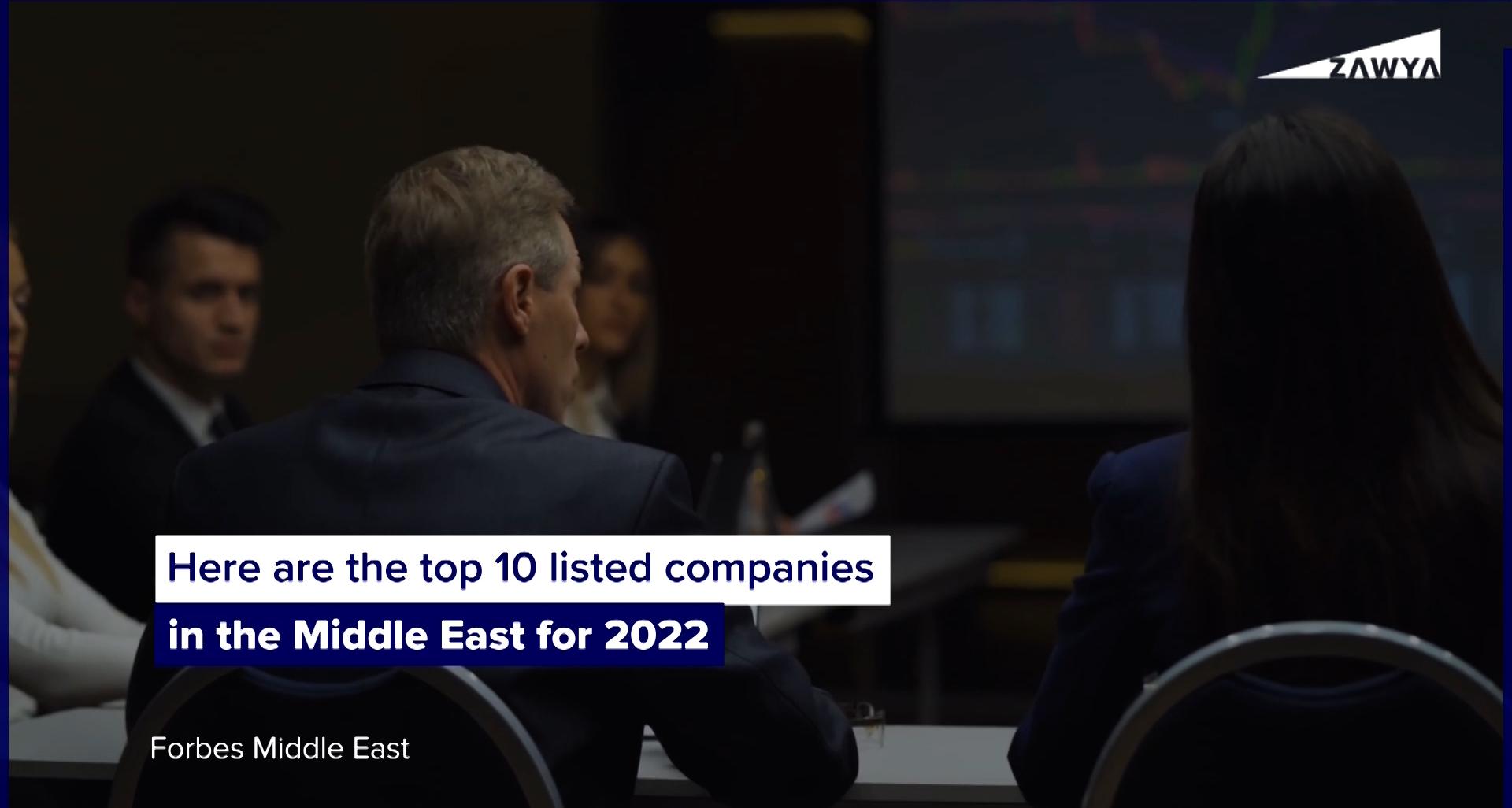 Top 10 listed companies in the Middle East