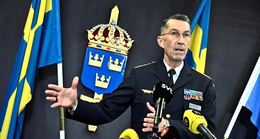 Sweden's supreme commander says defence spending to reach 2% of GDP by 2026