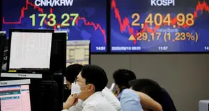 S.Korean shares fall over 2% amid lower bets of early US rate cuts