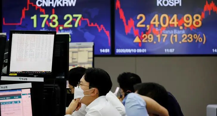 South Korean shares end at over 2-week high on US debt limit optimism