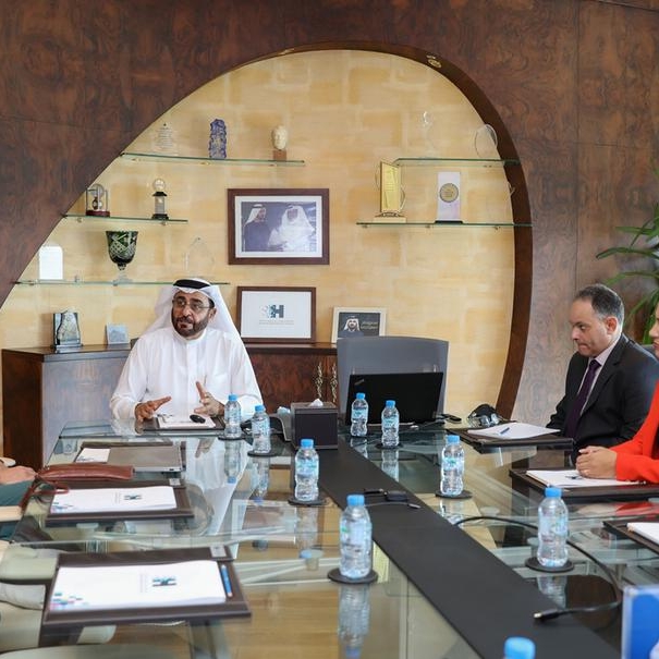 Dr. Mansoor Al Awar meets the Secretary General of the International Council for Open and Distance Education