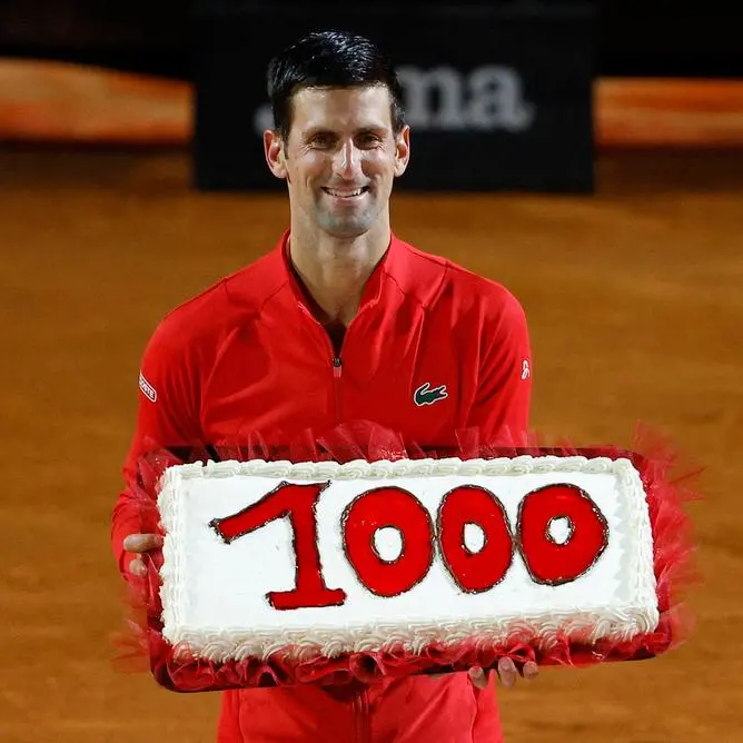 Tennis-Djokovic bags 1,000th career win to reach Italian Open final