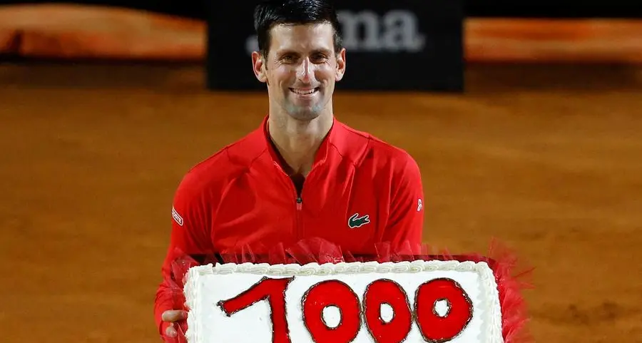 Tennis-Djokovic bags 1,000th career win to reach Italian Open final