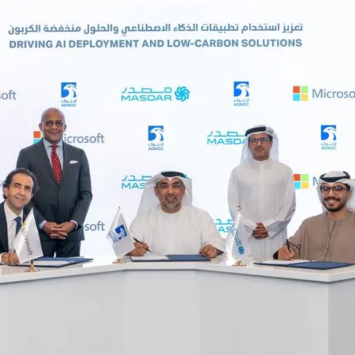 ADNOC and Masdar Collaborate with Microsoft to drive AI deployment and low-carbon solutions