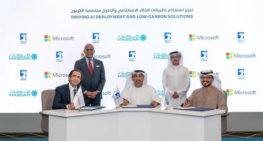 ADNOC and Masdar Collaborate with Microsoft to drive AI deployment and low-carbon solutions