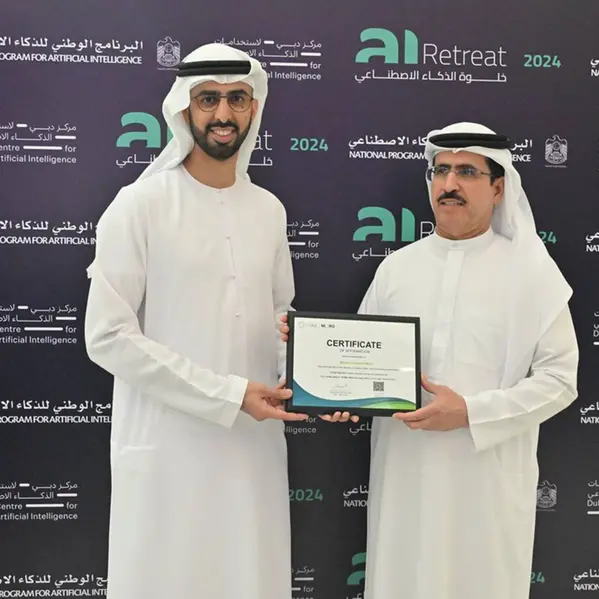 Ministry of Cabinet Affairs receives the green certificate by Moro hub for utilizing its green data center