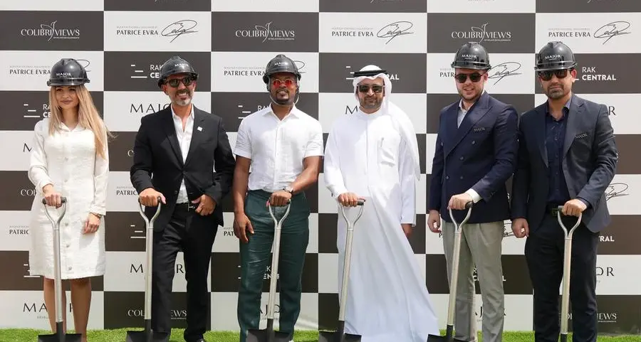 Patrice Evra marks a new construction milestone in Colibri Views at RAK Central