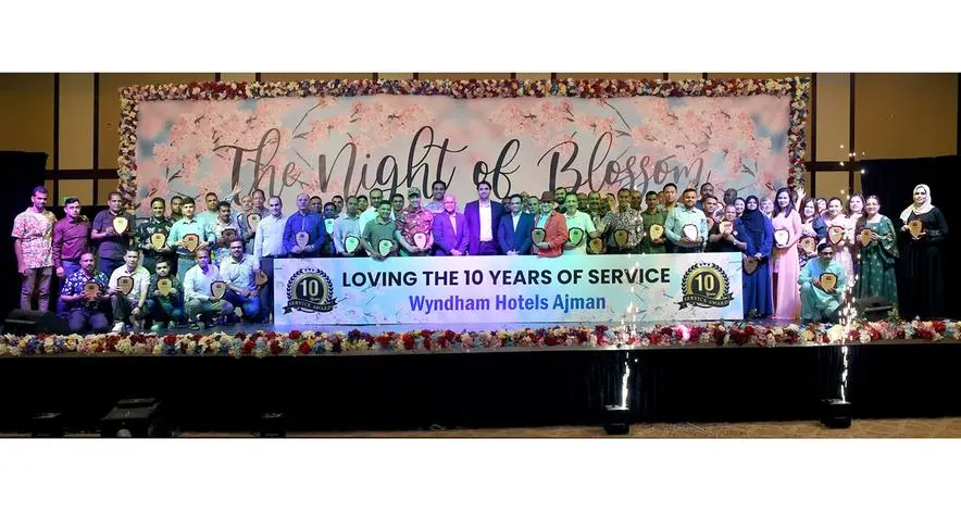 Wyndham Hotels Ajman honours 10 years of service