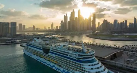 Dubai Harbour welcomes its first cruise passengers from cruise ship AIDAbella