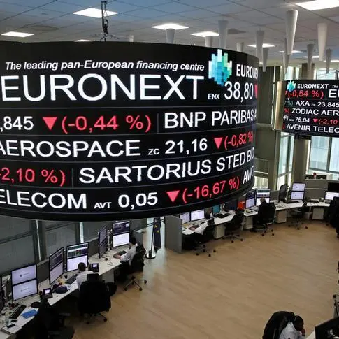 French stocks lead Europe's STOXX 600 lower on growth forecast downgrade