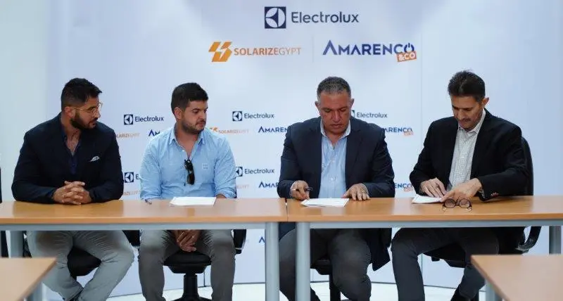 Electrolux and SolarizEgypt join forces to build solar power plants for sustainable development