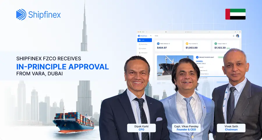 Shipfinex receives in-principle approval from VARA, advancing its maritime asset tokenization roadmap
