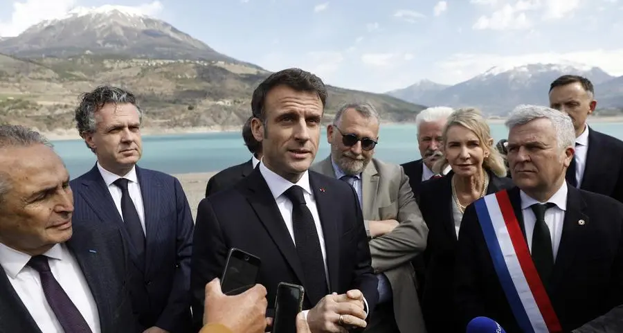 France's Macron dismisses unrest, promises drought action plan