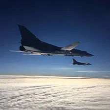 Russian air force patrols ally Belarus' borders