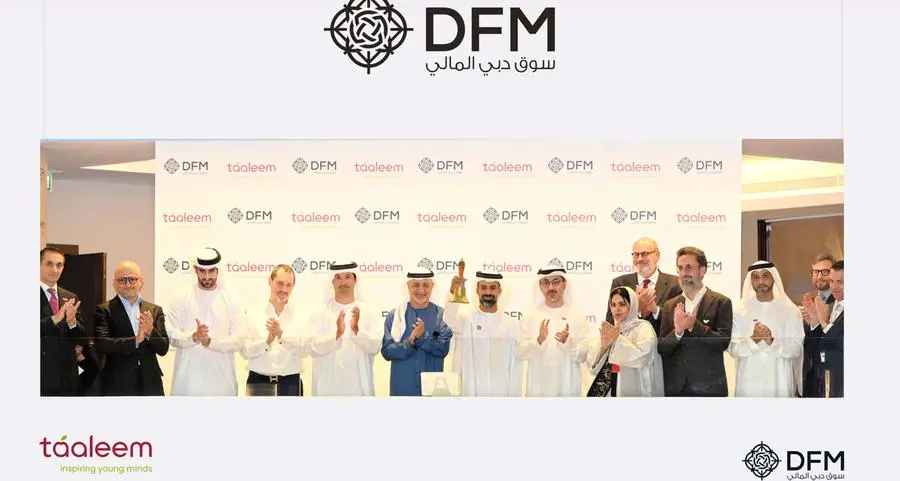 Taaleem rings market opening bell to celebrate listing and trading of its shares on Dubai Financial Market