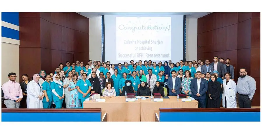 Zulekha Hospital Sharjah re-accredited with UNICEF and WHO’s Baby Friendly Hospital Initiative