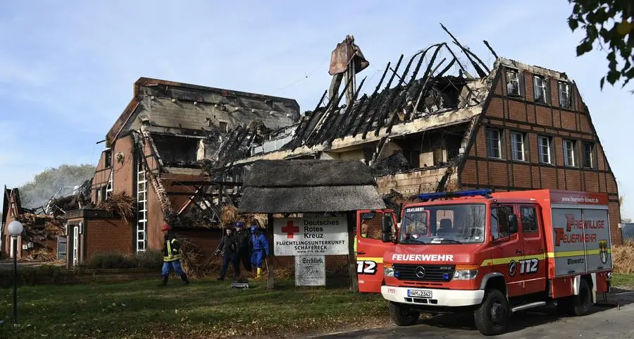 Arson suspected in Ukrainian refugee hotel fire, German police say