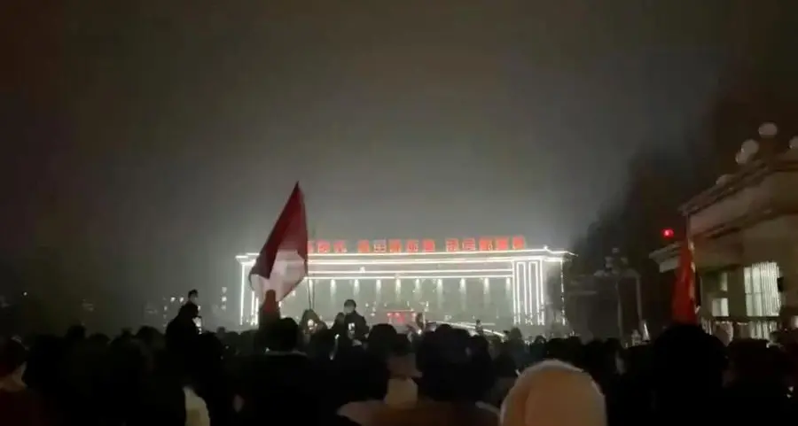 Huge COVID protests erupt in China's Xinjiang after deadly fire