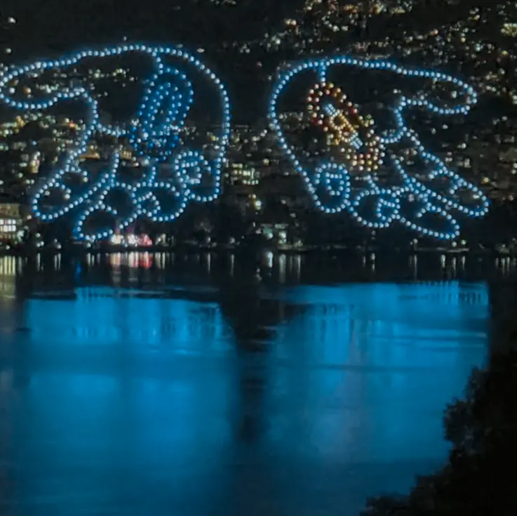 Cyberdrone premieres 600-drone Meme Show at Plan ₿ Forum 2025 in Lugano