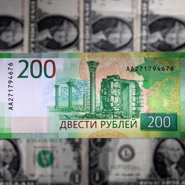 Rouble steadies near 60 vs dollar as Russian stocks decline