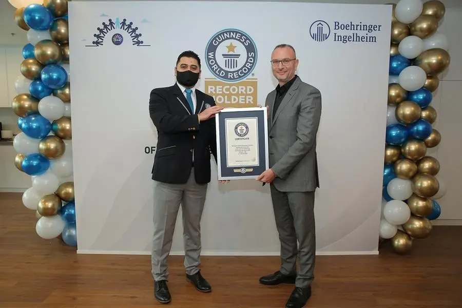 Boehringer Ingelheim breaks Guinness World Records™ title in solidarity with rare disease patients around the world Boehringer Ingelheim breaks Guinness World Records™ title in solidarity with rare disease patients around the world
