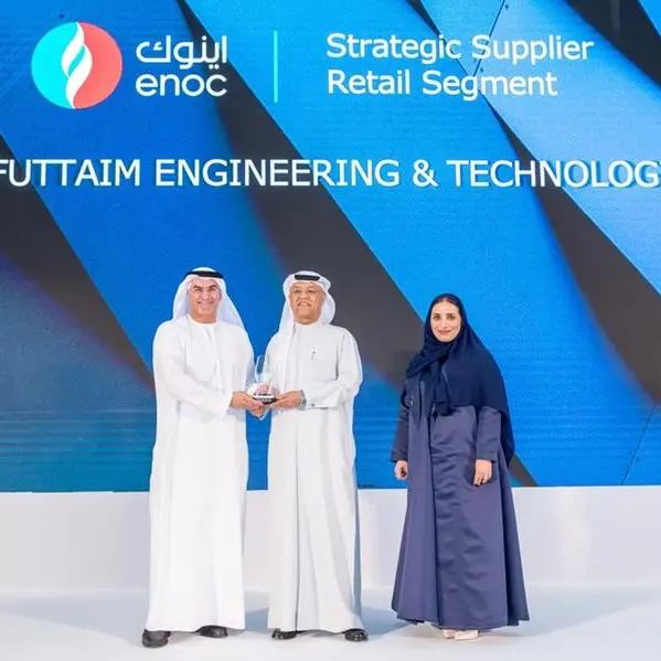Al-Futtaim Engineering & Technologies recognized by ENOC for exceptional performance in the Retail Segment
