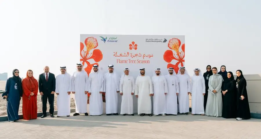 Emarat collaborates with Dubai Municipality city-wide Flame tree programme across its Dubai service stations
