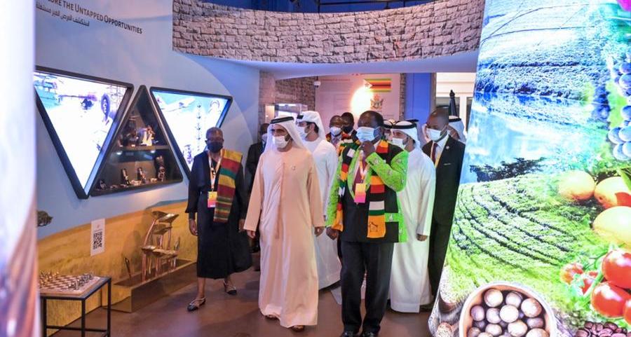 Mohammed bin Rashid meets Presidents of Botswana, Zimbabwe, Mauritius at Expo 2020 Dubai