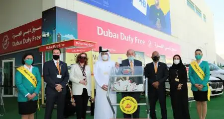 Indian national wins a Range Rover car at Dubai duty free finest surprise draw at the Dubai Airshow 2021