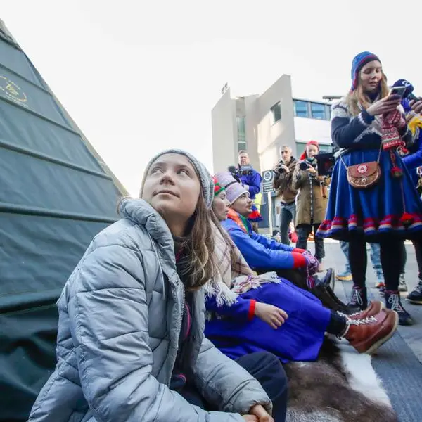 Greta Thunberg protests illegal wind turbines in Norway