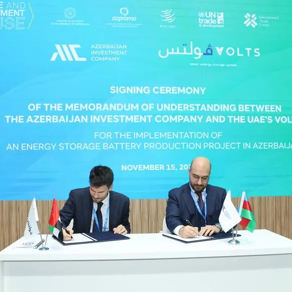 Volts UAE Limited and Azerbaijan Investment Company sign MoU for joint project implementation