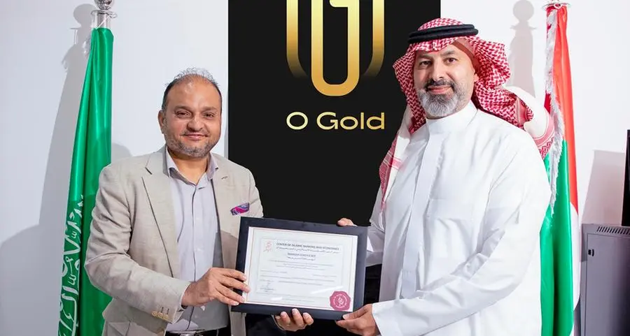 AlHuda CIBE awards Shariah Compliance certificate to O Gold