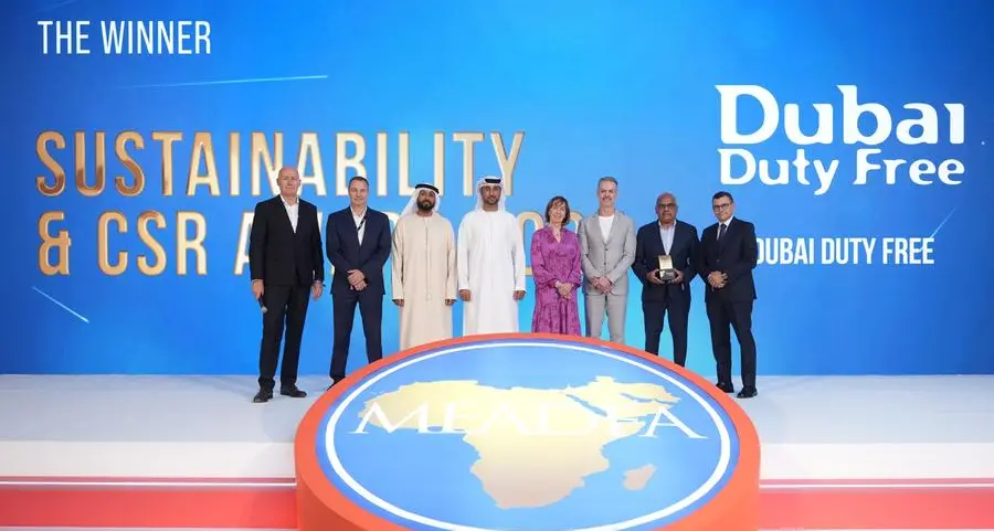 Dubai Duty Free wins MEADFA sustainability and CSR Award