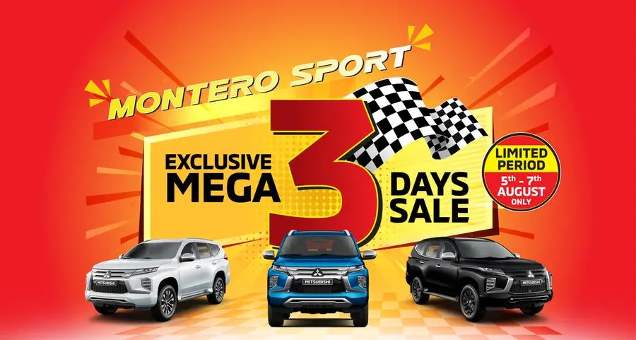 Mitsubishi Motors Oman announces 3-day mega sale on Montero Sport models