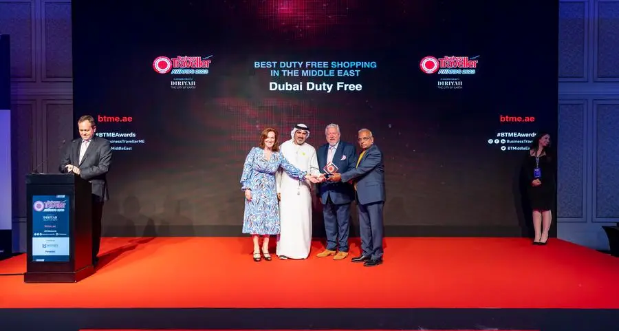 Dubai Duty Free voted Business Traveller M.E. Award for “Best Duty Free Shopping in the Middle East”