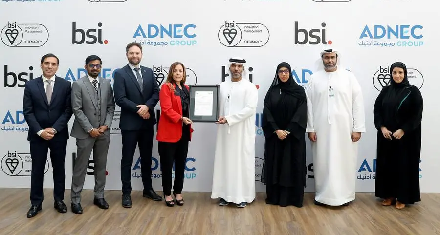 ADNEC Group receives BSI Kitemark for Innovation Management