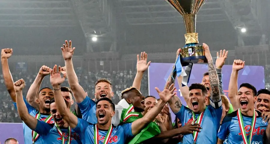 Napoli celebrate title triumph on day of goodbyes
