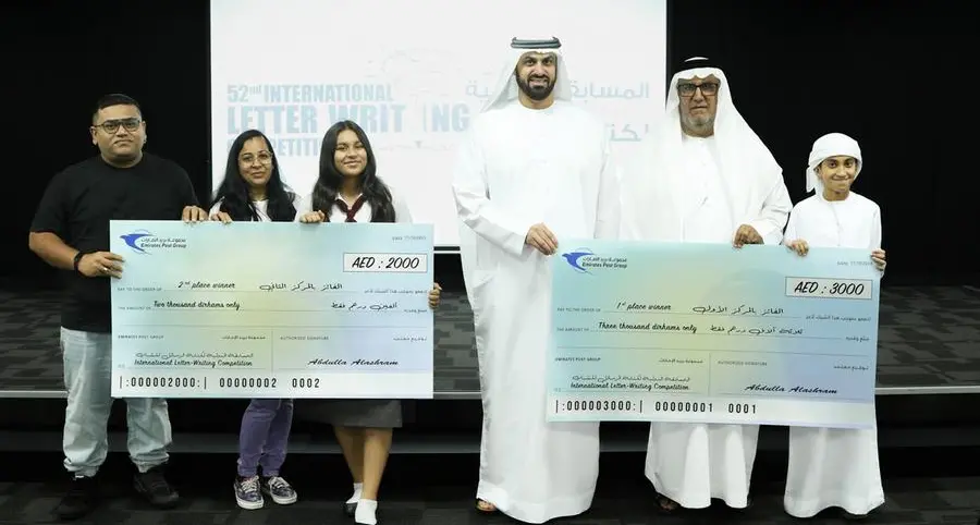 Emirates Post Group honours winners of the International Letter Writing Competition for Young People