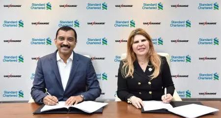 Standard Chartered Bank partners with UAE Exchange for Cash Management Services