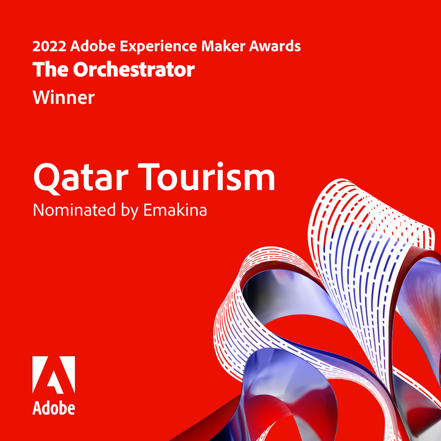 قطر للسياحة تحصد حائزة \"أدوبي إكسبرينس ميكر\" تقديرًا لحملتها الترويجية العالمية \"عيش عالم استثنائي\"