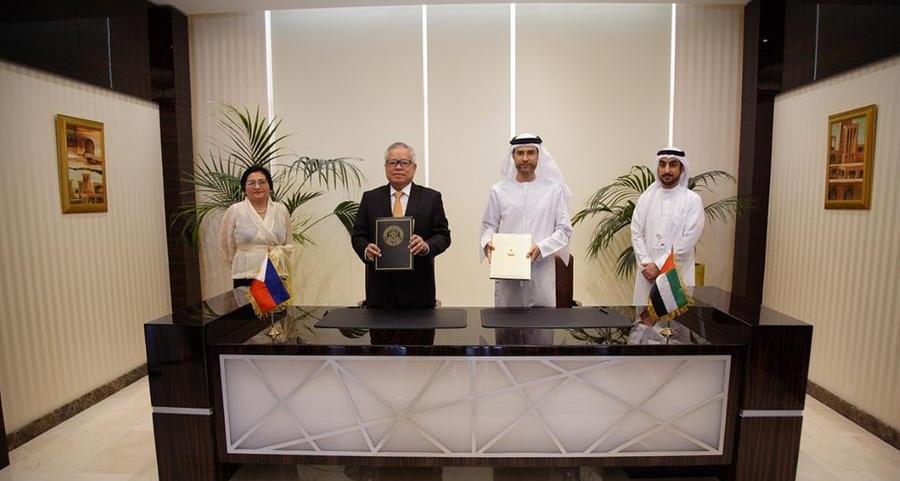 دولة الإمارات العربية المتحدة توقع اتفاقية حماية وتشجيع الاستثمار مع جمهورية الفلبين