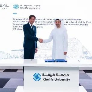 Khalifa University and L'Oral Middle East sign MoU