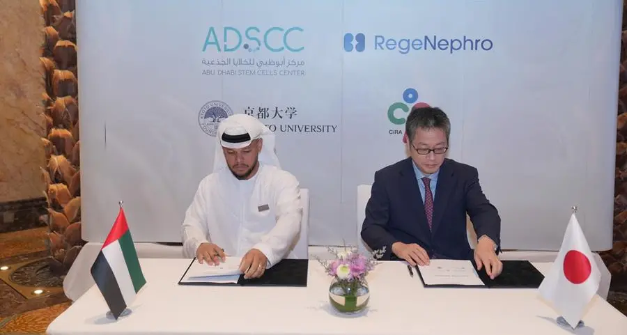 Abu Dhabi Stem Cells Center partners with Japan-based Kyoto University and Rege Nephro