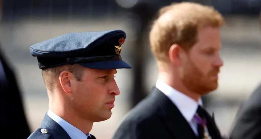 William and Harry prepare to hold vigil by late queen's coffin